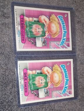 Garbage Pail Kids Terri Cloth / Dee Faced Collectible Trading Cards - Pink